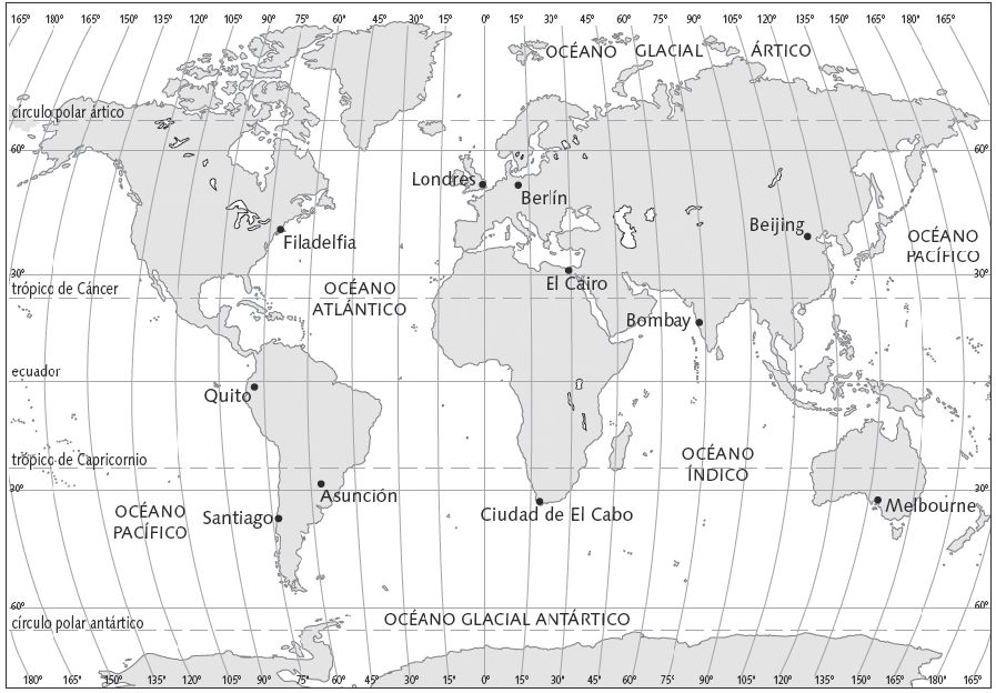Planisferio Con Coordenadas Geograficas Y Nombres Imagui Kulturaupice