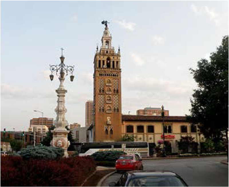 Tower attached to Kansas City Country Club Plaza