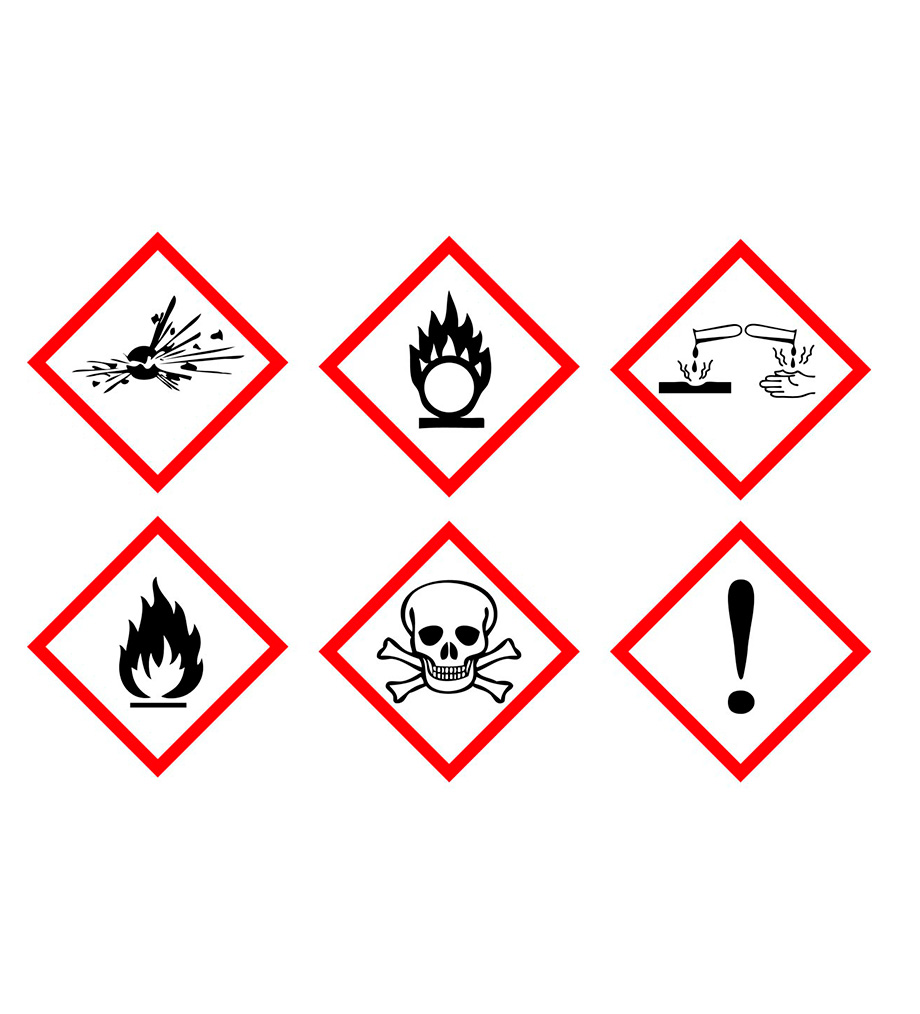 Science Laboratory Safety Symbols and Hazard Signs, Meanings