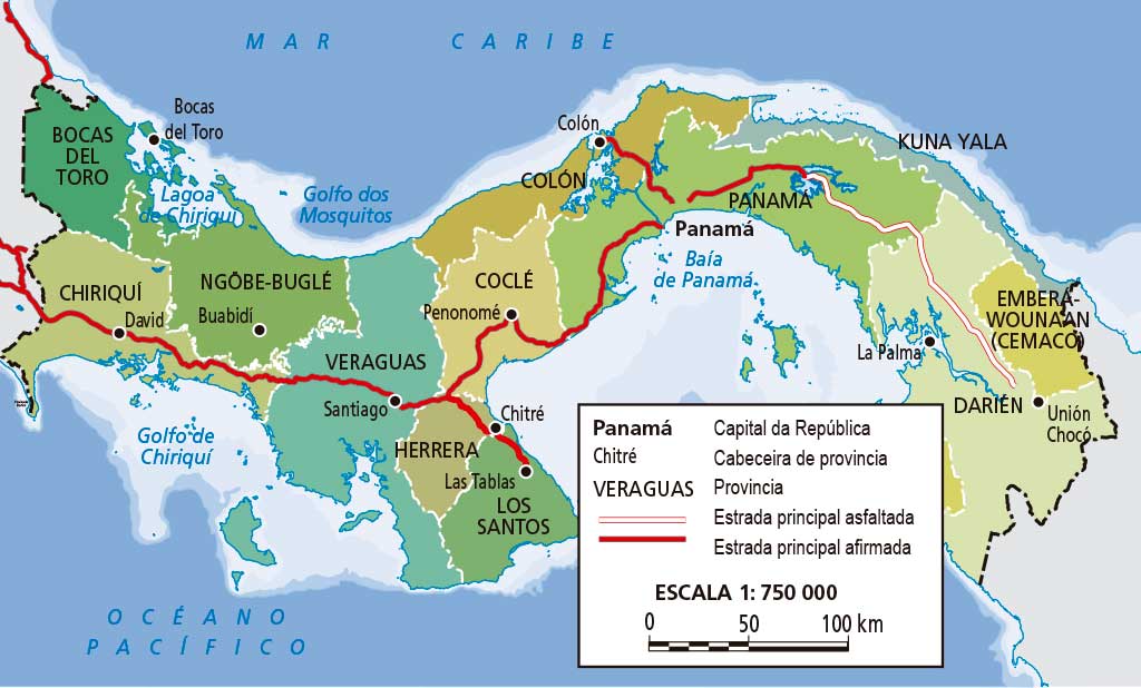 Puntos Extremos De Panama 1906