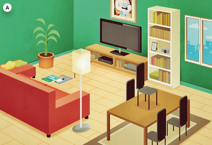 Un escritorio en una habitación con ventana y una alfombra con una alfombra  y una alfombra con una alfombra verde.