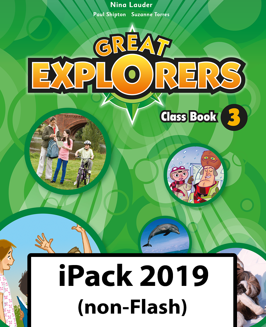 Book cover Great Explorers 3. Class Book iPack (non-Flash)