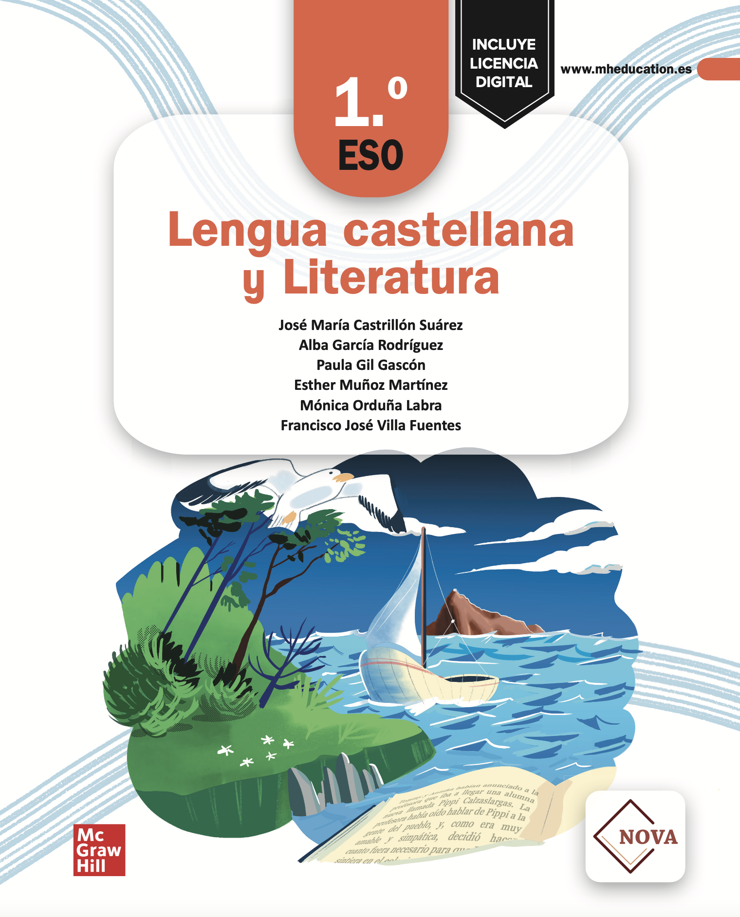 Book cover Lengua castellana y Literatura. 1.º ESO