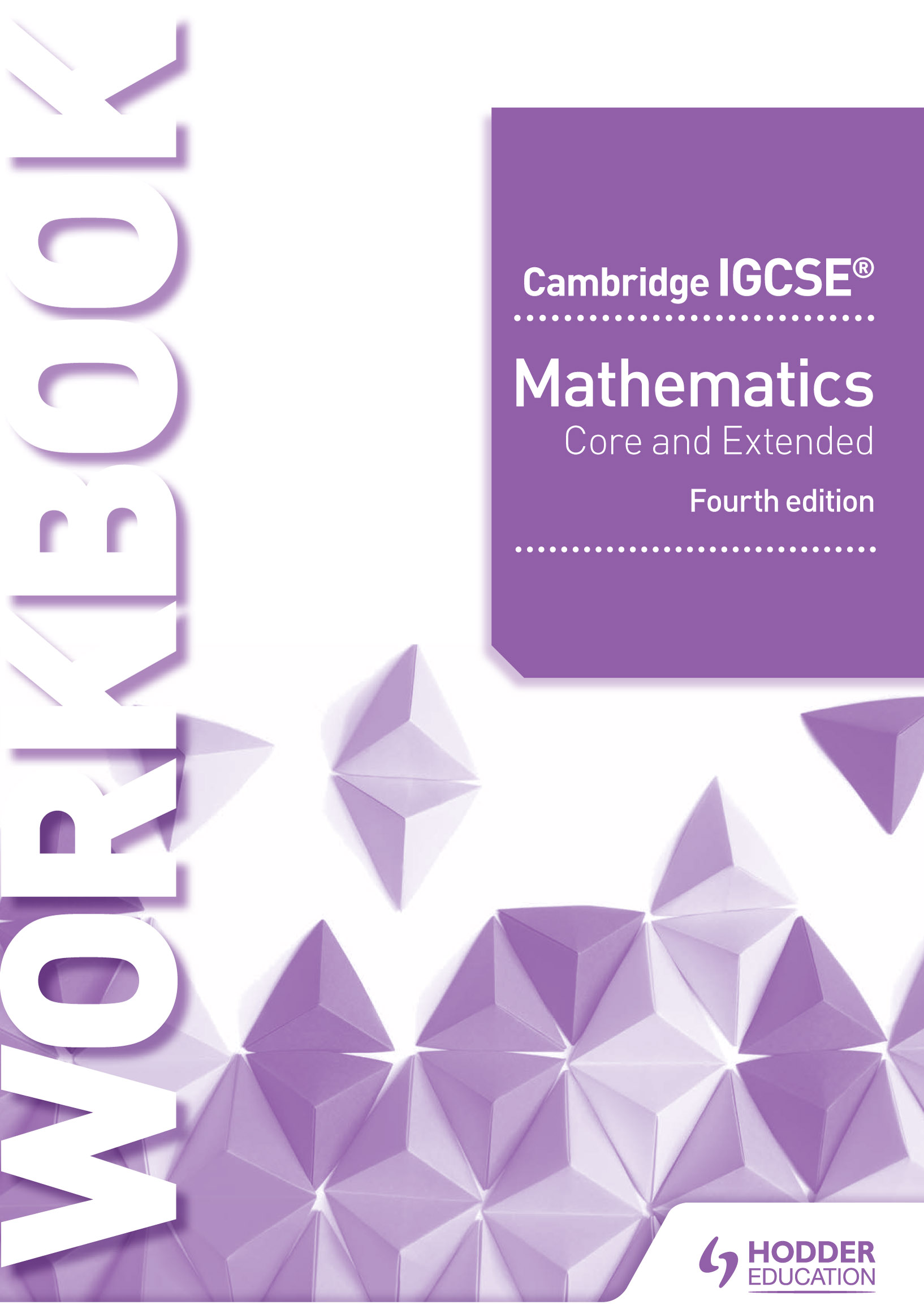 Book cover Cambridge IGCSE Mathematics Core and Extended Workbook