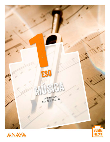 Portada del Libro Música 1. ESO. Anaya + Digital.