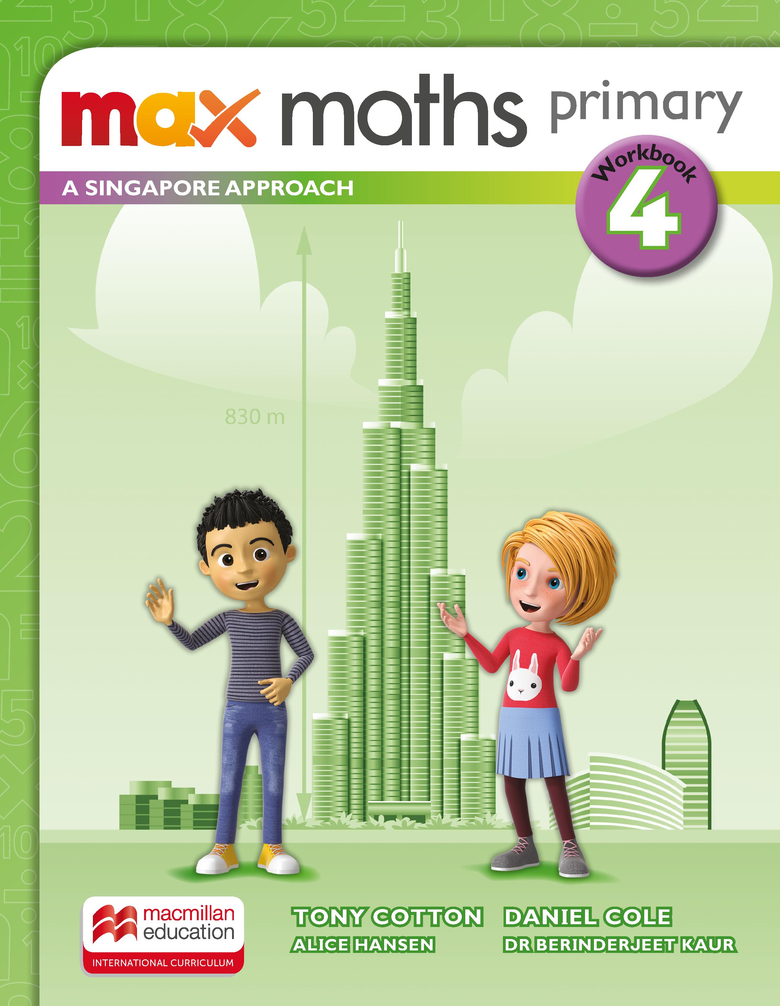 Book cover Max Maths Primary - A Singapore Approach: Workbook Grade 4