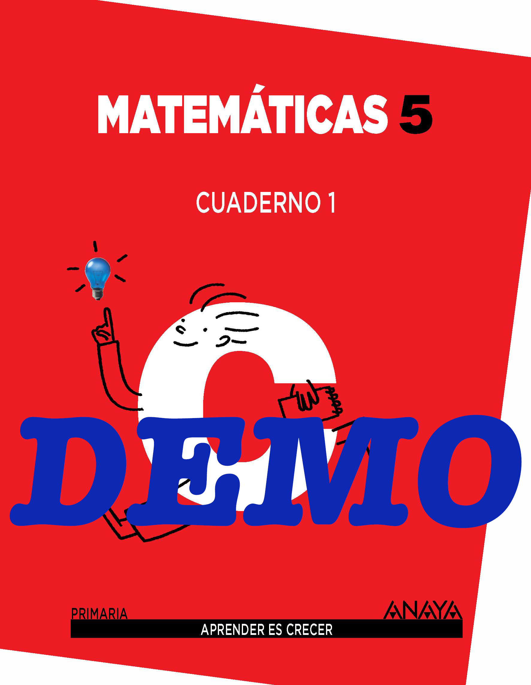 Book cover Cuaderno de matemáticas 5. Prueba Blink