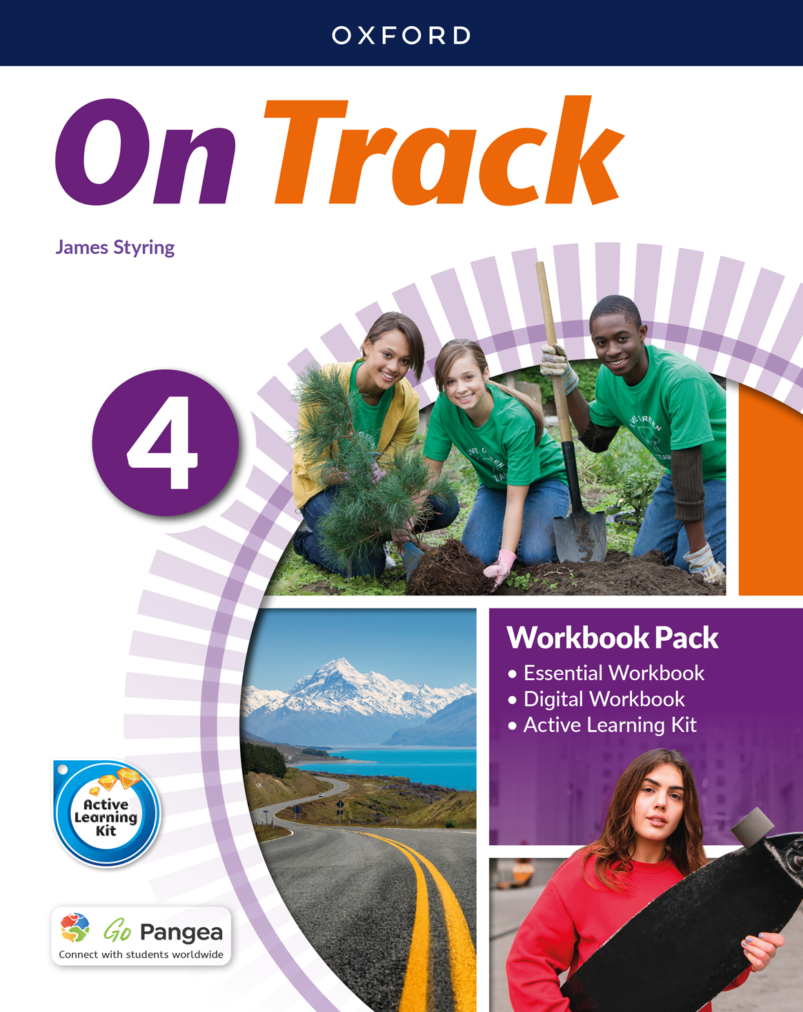 Book cover On Track 4 Digital Workbook