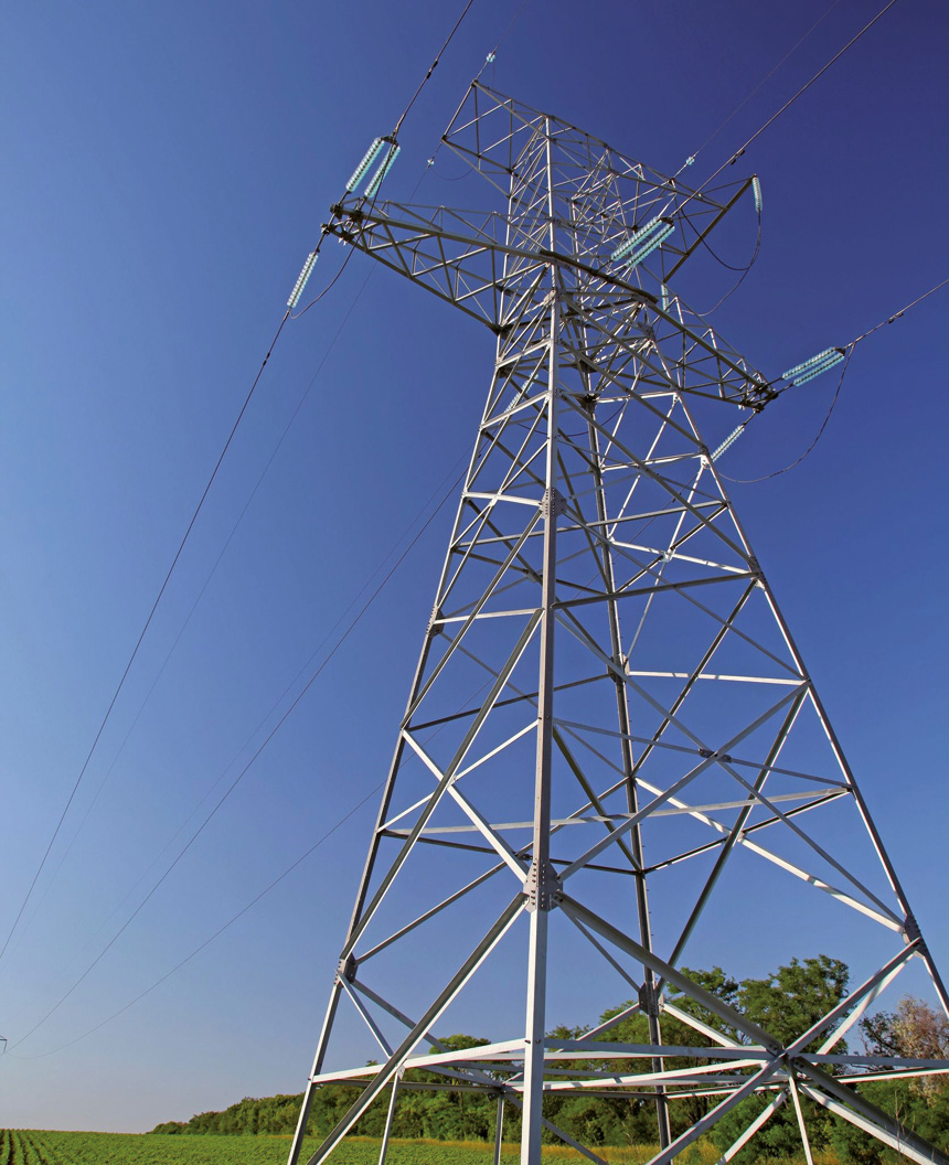 Fig.1.44  Estructura metàl·lica d’armadura triangulada (torre d’alta tensió)