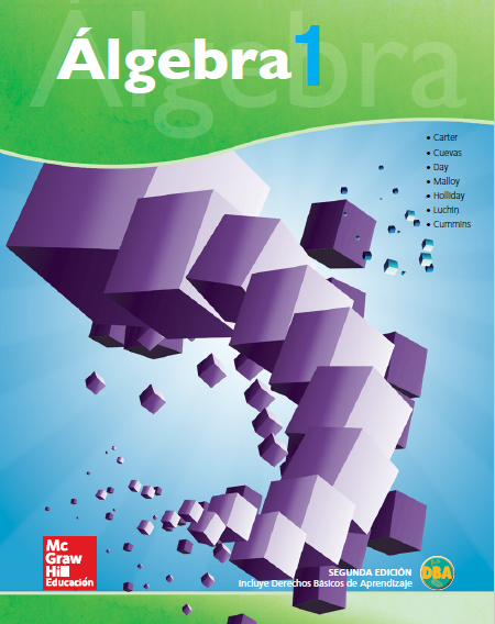 Book cover Álgebra 1